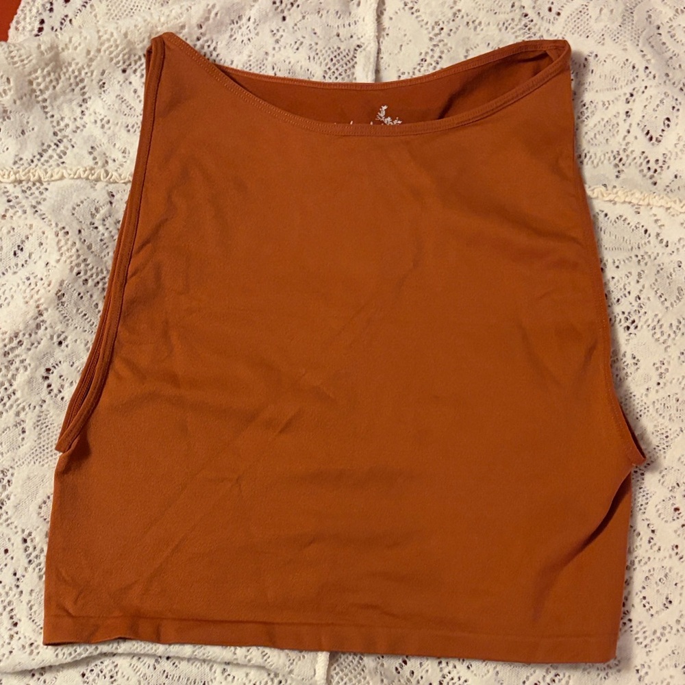 Free People Intimately size M/L rust colored stretch tank - Picture 4 of 9